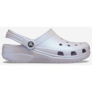  light purple women`s matalic slippers crocs - women