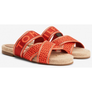 red women`s slippers tommy hilfiger  σε προσφορά