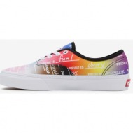  red-blue women`s patterned sneakers vans ua authentic - women