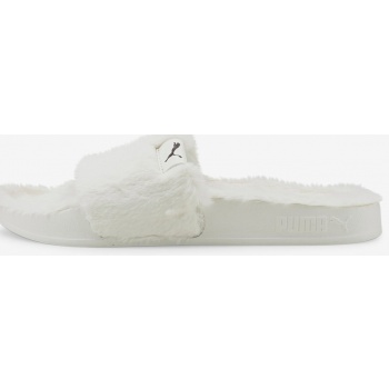 white women`s slippers with artificial σε προσφορά