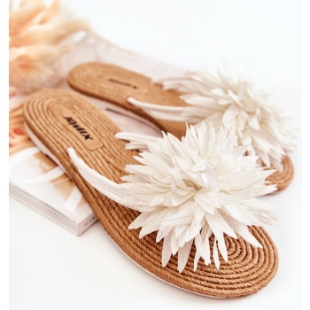 women`s flip-flops with fabric ornament σε προσφορά