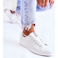  women`s classic leather sneakers white misima