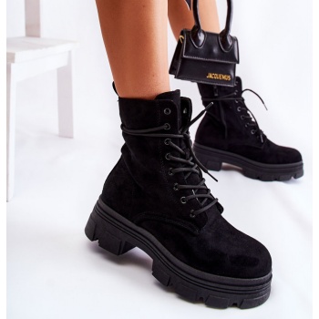 suede boots with zipper black marley σε προσφορά