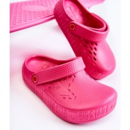  children`s light slippers kroks big star ii375006 fuchsia