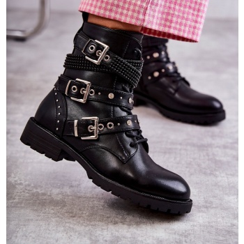 women`s leather boots with decorative