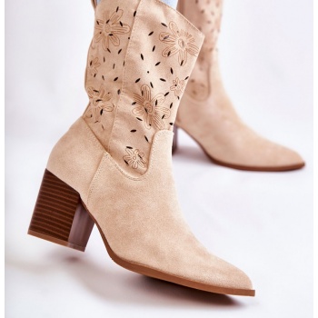 women`s suede boots with cowboy boots