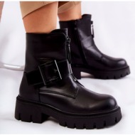  women`s warm boots with zipper black torey