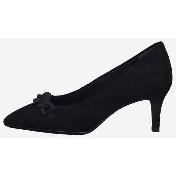 tamaris black leather heel pumps - women σε προσφορά