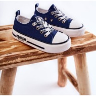  children`s cloth sneakers big star kk374070 navy blue