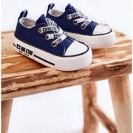  children`s cloth sneakers big star kk374050 navy blue