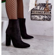  elegant suede boots on a post black ettany