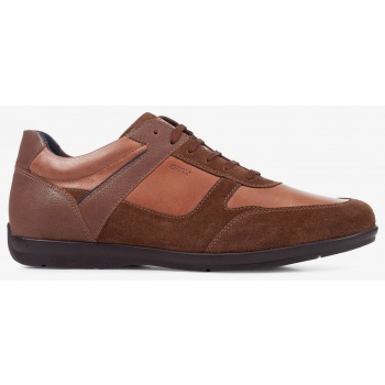 brown men`s sneakers with suede details σε προσφορά