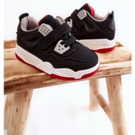  children`s leather sports shoes black and red marisa