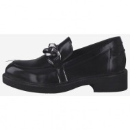  black leather loafers tamaris - women