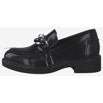 black leather loafers tamaris - women σε προσφορά
