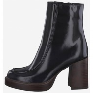  black tamaris high heeled ankle boots - women