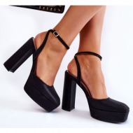  women`s sandals glitter on a heel black rosel