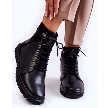 women`s boots on the platform black σε προσφορά