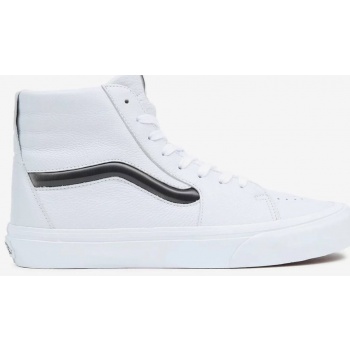 white women`s ankle leather sneakers σε προσφορά