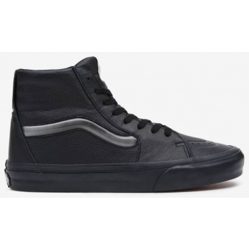 black ankle leather sneakers vans - men σε προσφορά