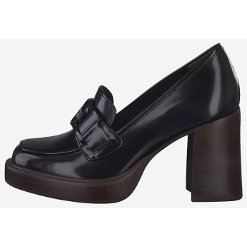 tamaris high heeled leather loafers 