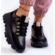  women`s sneakers on the platform cross jeans kk2r4073c black