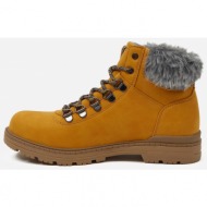  sam73 mustard women ankle winter boots with artificial fur sam 73 manta - women