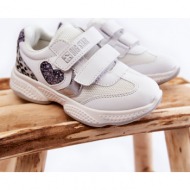  children`s sport shoes with velcro big star kk374022 white