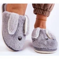  women`s fur slippers grey remmi