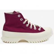  purple womens ankle sneakers on the converse platform chuck taylo - women