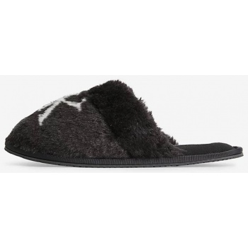 black women`s faux fur slippers calvin σε προσφορά