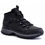  men`s warm boots trekking shoes cross jeans kk1r4022c black