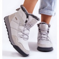  women`s insulated snow boots cross jeans kk2r4015c grey
