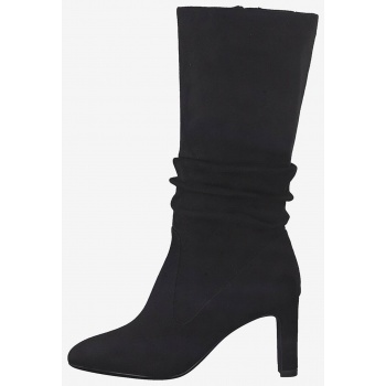 black heeled boots in suede finish σε προσφορά