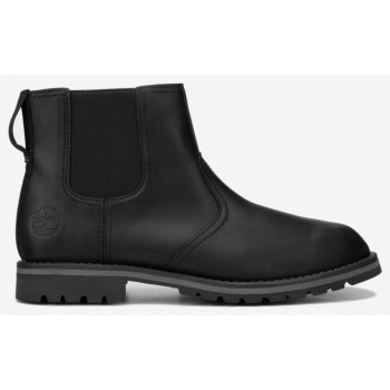 black mens ankle leather chelsea boots σε προσφορά
