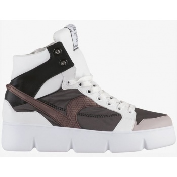 brown-white womens ankle sneakers högl σε προσφορά