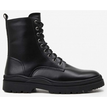 black mens ankle boots pepe jeans soda σε προσφορά