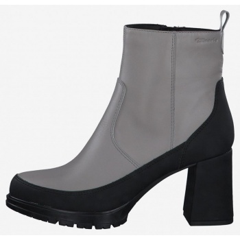 tamaris black-grey leather high heel σε προσφορά