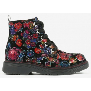 black girly flowered ankle boots σε προσφορά