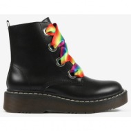  black girls` leather ankle boots richter - girls