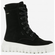  black girly suede low boots richter - girls