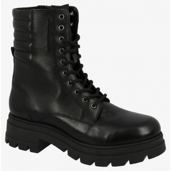 black women`s leather ankle boots tom σε προσφορά