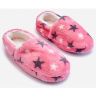  children`s insulated slip-on slippers in stars pink meyra