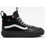  vans ua sk8-hi mte-2 black ankle leather sneakers - ladies