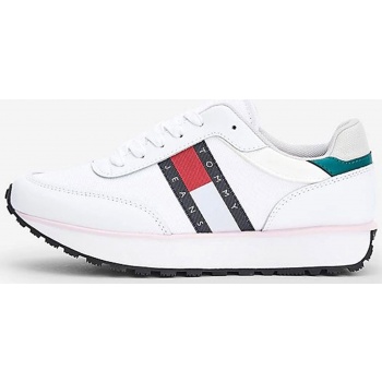 white women`s leather sneakers tommy σε προσφορά