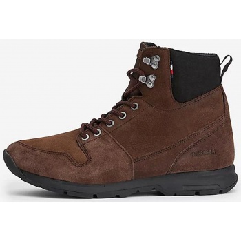 dark brown mens ankle suede boots tommy σε προσφορά