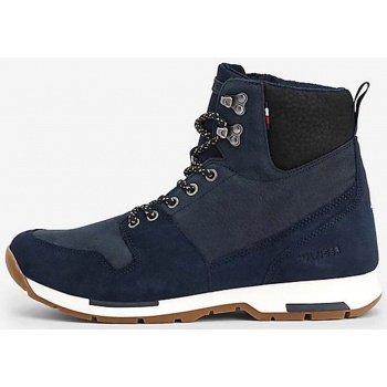 dark blue mens ankle suede boots tommy σε προσφορά
