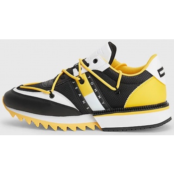 yellow-black mens leather sneakers σε προσφορά