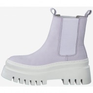  light purple women`s leather chelsea platform shoes tamaris - women