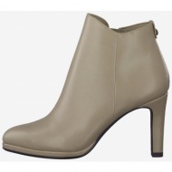  beige tamaris high heel ankle boots - women